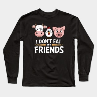 Animal Rights Activist Gift Vegatarian Vegan Long Sleeve T-Shirt